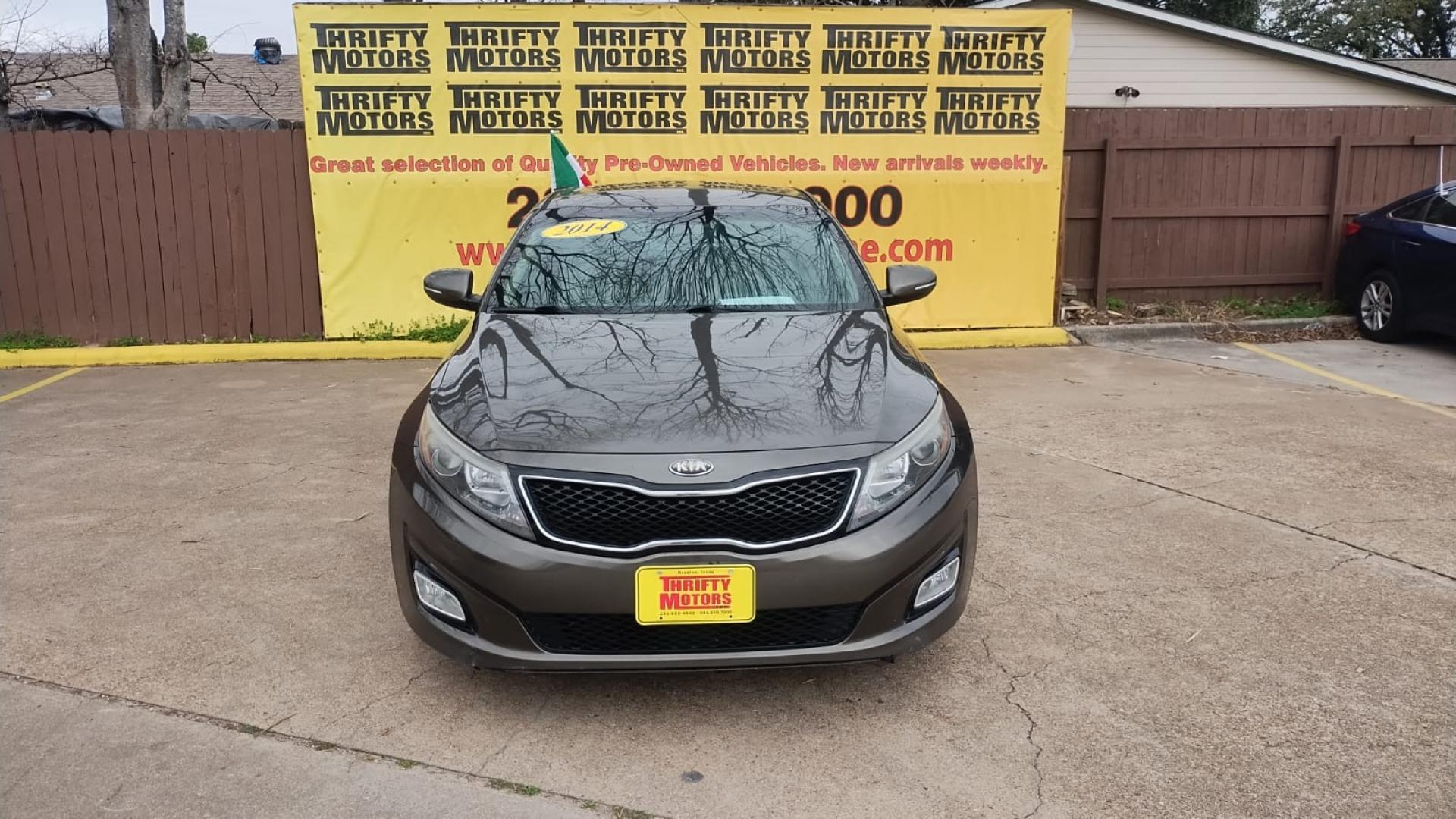 2014 Kia Optima (5XXGM4A7XEG) , located at 16710 Clay Rd., Houston, TX, 77084, (281) 859-7900, 29.834864, -95.656166 - Photo#1